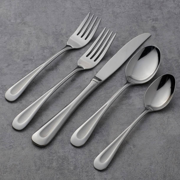 Oneida Satin Lincoln 45 Piece Flatware Set, Service for 8 & Reviews